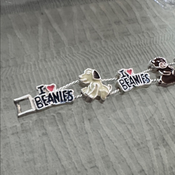 1990s Vintage “I 🩷 BEANIES” Kids Bracelet - Picture 3 of 6